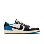 Air Jordan 1 Retro Low x Fragment Design x Travis Scott x ‘Sail Black Military Blue’