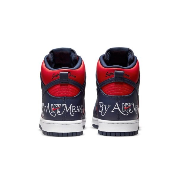 Nike x Supreme SB Dunk High ‘By Any Means – Red Navy’