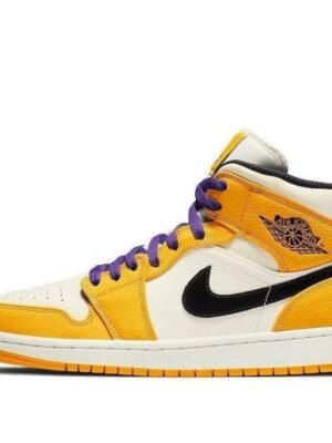Air Jordan 1 Mid ‘Lakers Gold’