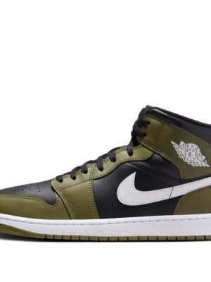 Air Jordan 1 Mid ‘Black Medium Olive’