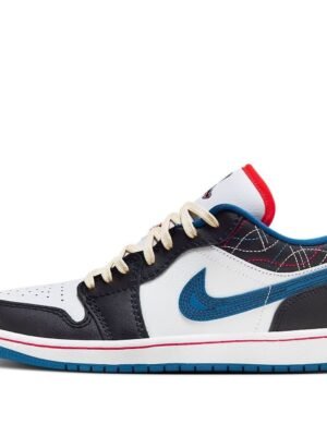 Air Jordan 1 Low ‘White Industrial Blue Siren Red’